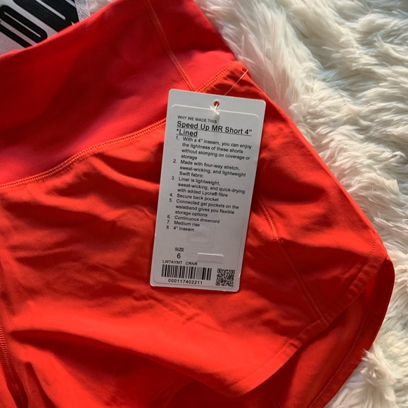 ❌SOLD❌NWT Lululemon Speed Up MR Short 4" - Picture 2 of 4